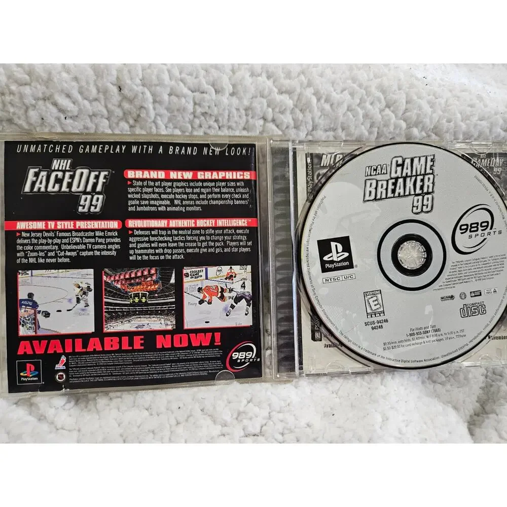 NCAA GameBreaker 99 (Sony PlayStation 1, 1998)